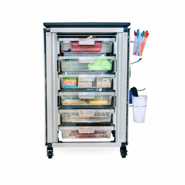 Luxor Modular Classroom Storage Cabinet - Single module with 6 small bins - Luxor