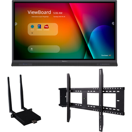 ViewSonic IFP6552-1C-E1 65" 4K UHD Interactive Display with Integrated Microphone Bundle with Wall Mount - ViewSonic Corp.