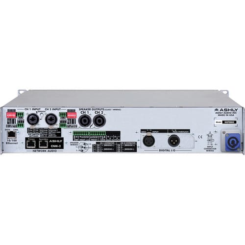 Ashly nXp Series NXP8002 2-Channel 800W Power Amplifier with Programmable Outputs & Protea Software Suite - Ashly Audio