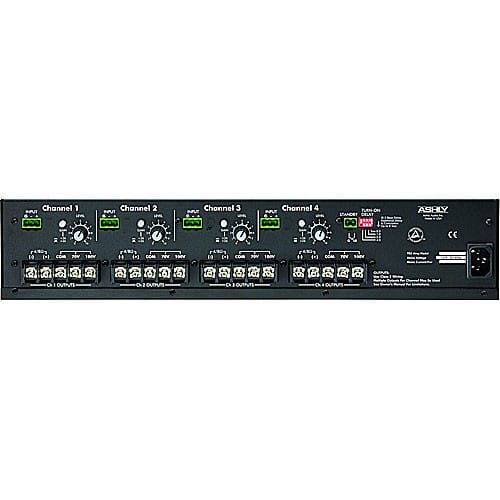 Ashly TRA-4075 Rackmount 4-Channel Power Amplifier with Transformer - Ashly Audio