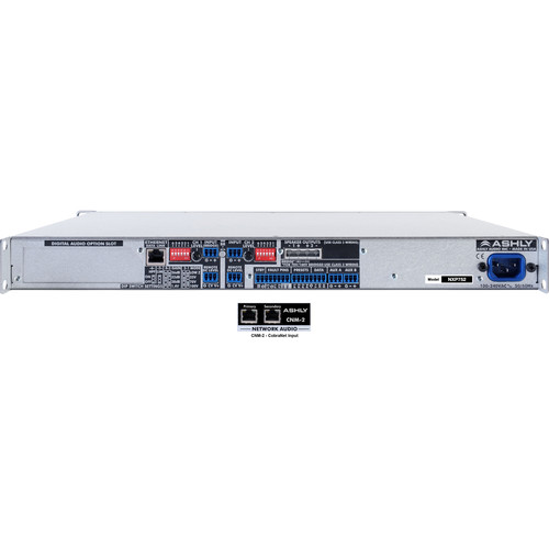 Ashly nXp Series NXP752C 1 RU 2-Channel Multi-Mode Network Power Amplifier with Protea DSP Software Suite & CobraNet Digital Interface - Ashly Audio