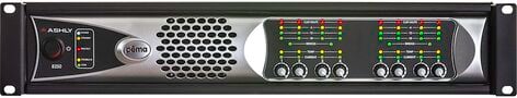 Ashly pema 8250.70c 8-Channel Network Power Amplifier 250W at 70V, 8x8 DSP Matrix, CobraNet - Ashly Audio
