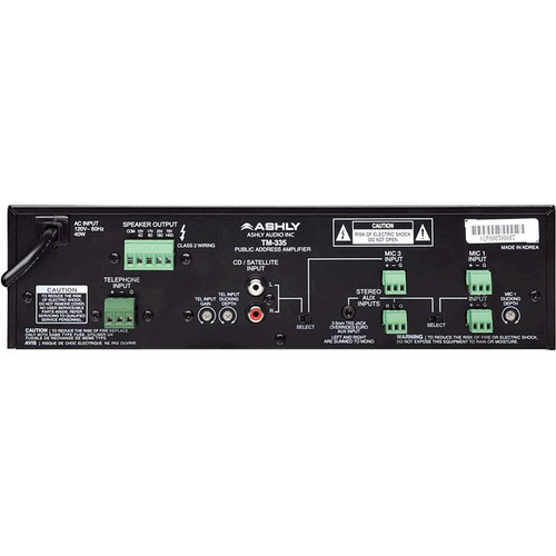 Ashly TM-335 Public Address Mixer/Amplifier - Ashly Audio