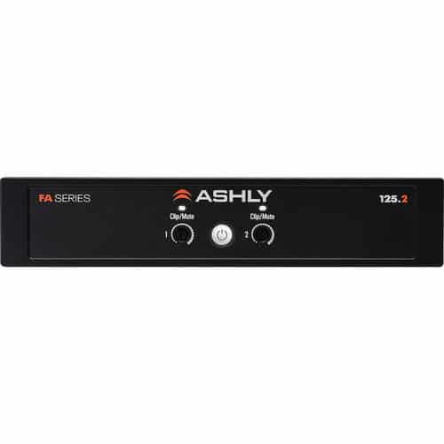Ashly 1/2U Power Amplifier: 2x125W/4-8 Ohms, 70/100V - Ashly Audio