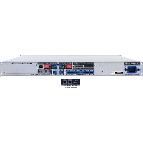 Ashly NXP75 1U 2-Channel Multi-Mode Network Power Amplifier with Protea DSP Software Suite & Dante Digital Interface - Ashly Audio