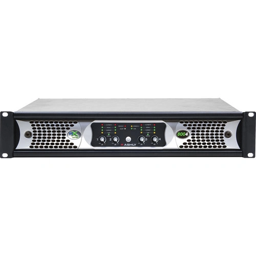 Ashly nX Series NX8004 4-Channel 800W Power Amplifier with Programmable Outputs - Ashly Audio