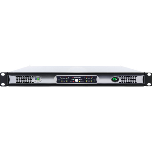 Ashly NXP75 1U 4-Channel Multi-Mode Network Power Amplifier with Protea DSP Software Suite & Dante Digital Interface - Ashly Audio