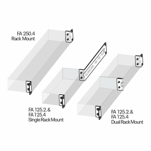 Ashly FA1.2RM - Rack Mount Kit for FA Series Amplifiers - Ashly Audio
