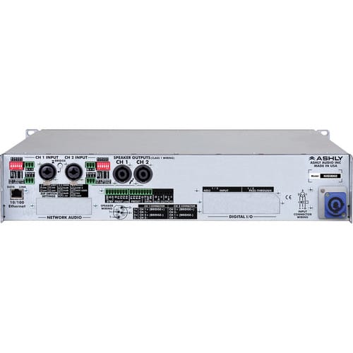 Ashly nXe Series NXE8002 2-Channel 800W Power Amplifier with Programmable Outputs & Ethernet Control - Ashly Audio