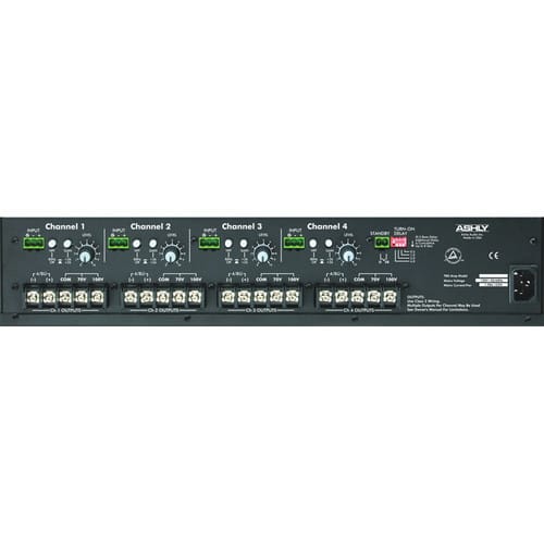 Ashly TRA-4150 Rackmount 4-Channel Power Amplifier with Transformer - Ashly Audio