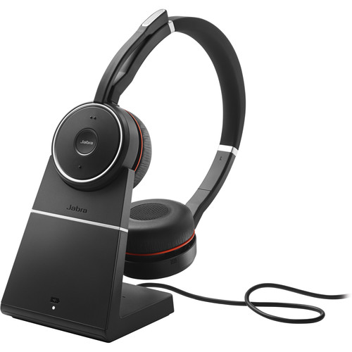 Jabra Evolve 75 Headset with Charging Stand (Optimized for Skype for Business) - Jabra
