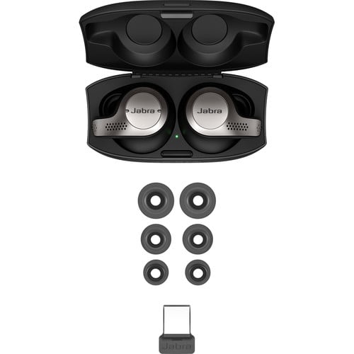 Jabra Evolve 65t MS Wireless Earbuds (Titanium Black) - Jabra