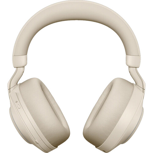 Jabra Evolve2 85 Noise-Canceling Wireless Over-Ear Headset (Microsoft Teams, USB Type-A, Beige) - Jabra