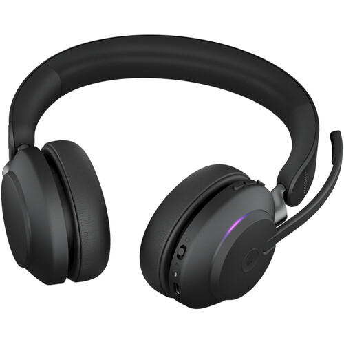 Jabra Evolve2 65 Stereo Wireless On-Ear Headset (Unified Communication, USB Type-A, Black) - Jabra