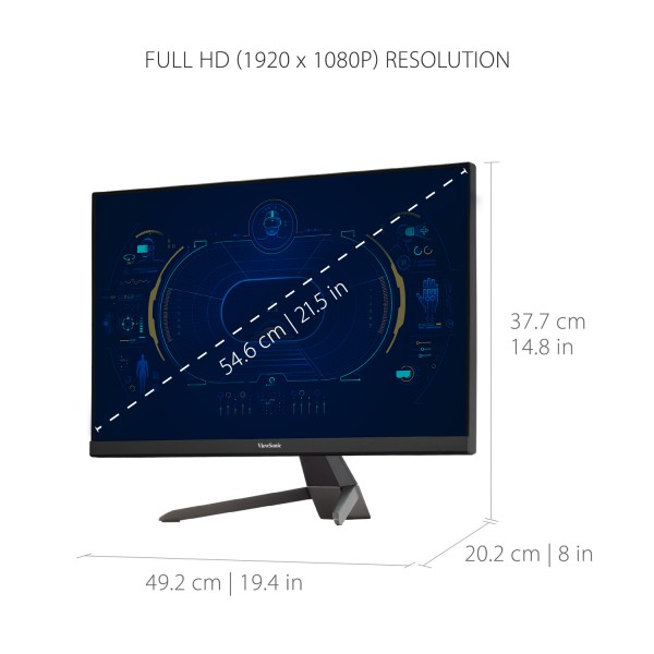 Viewsonic VX2267-MHD 22" Display, MVA Panel, 1920 x 1080 Resolution Gaming Monitor - ViewSonic Corp.