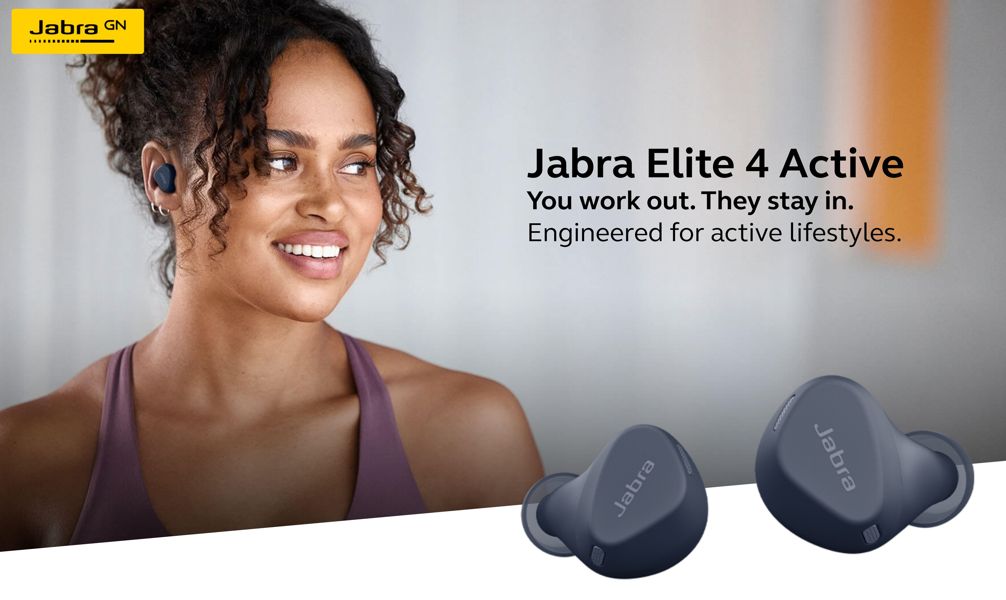 Jabra Elite 4 Active E-comm global, Black - Jabra