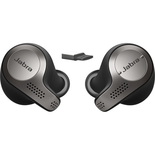 Jabra Evolve 65t MS Wireless Earbuds (Titanium Black) - Jabra