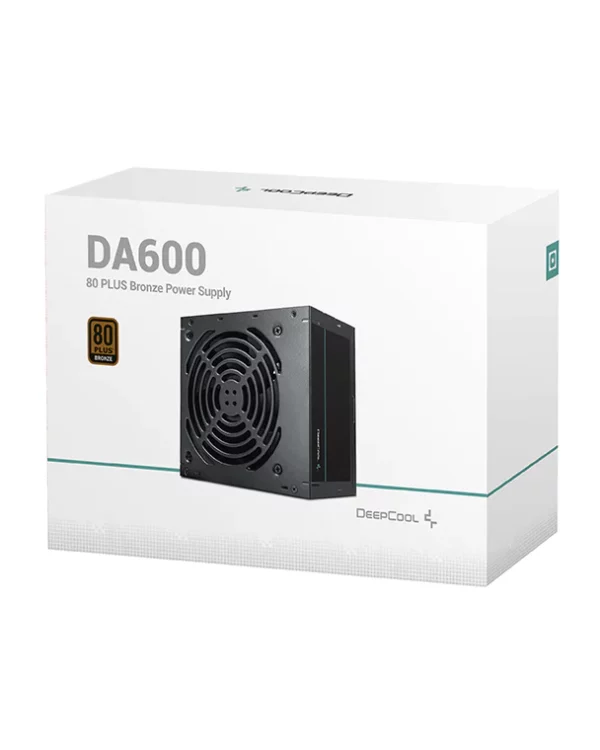 DeepCool DA600 80 Plus Bronze Certified 600W Power Supply, ATX12V, 120mm - DeepCool