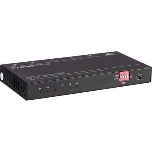 KanexPro SP-1X4SL18G 1x4 Slim 4K HDMI Splitter - KanexPro