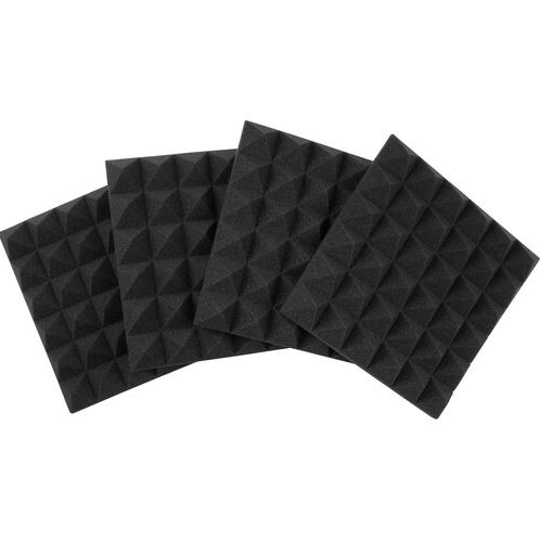 Gator 12x12"Acoustic Pyramid Panel (Charcoal) 4-Pack - Gator Cases, Inc.