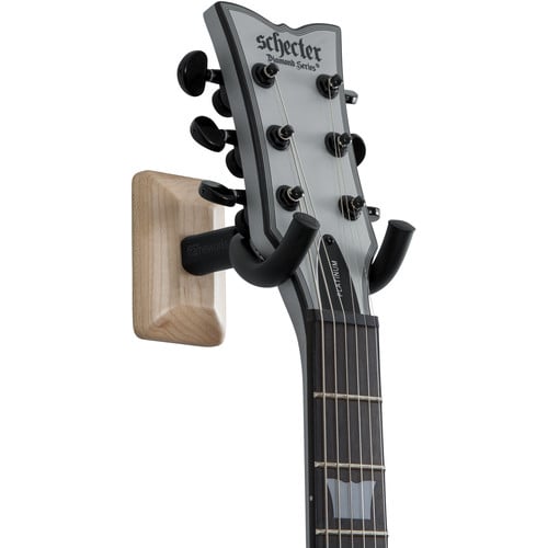 Gator Wall-Mounted Guitar Hanger with Maple Mounting Plate - Gator Cases, Inc.