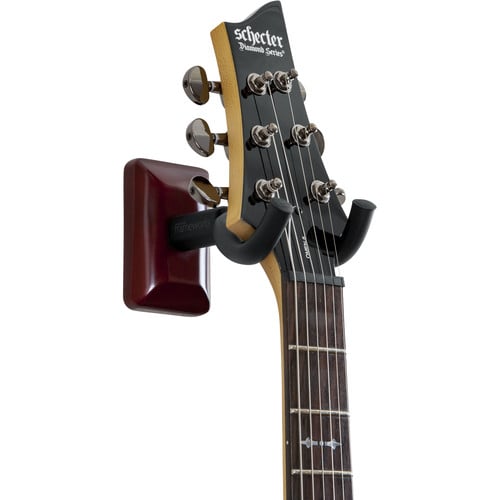 Gator Wall-Mounted Guitar Hanger with Cherry Mounting Plate - Gator Cases, Inc.