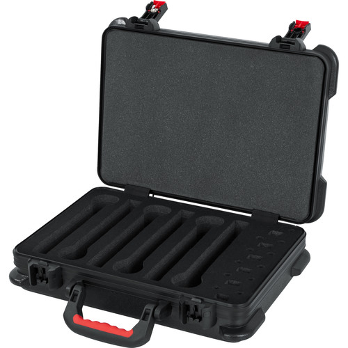 Gator GTSA-MICW6 ATA-Molded Polyethylene Case with Foam Drops for up to 6 Wireless Microphones - Gator Cases, Inc.