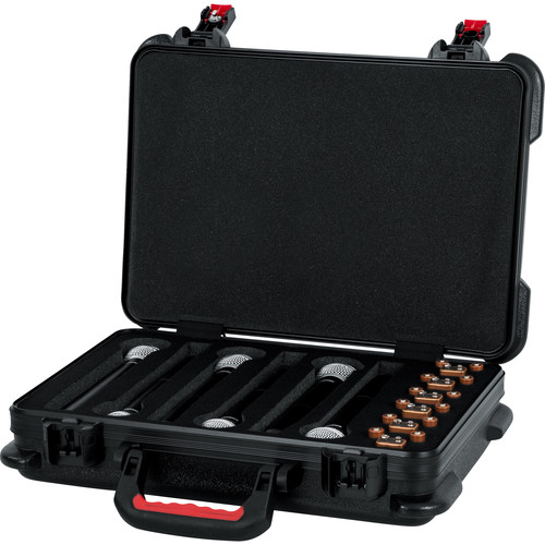 Gator GTSA-MICW6 ATA-Molded Polyethylene Case with Foam Drops for up to 6 Wireless Microphones - Gator Cases, Inc.