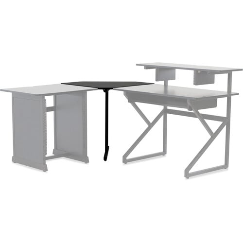 Gator Content Creator Furniture Series Corner Desk Section (Black) - Gator Cases, Inc.