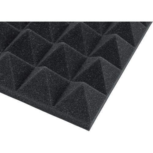 Gator 12x12"Acoustic Pyramid Panel (Charcoal) 2-Pack - Gator Cases, Inc.