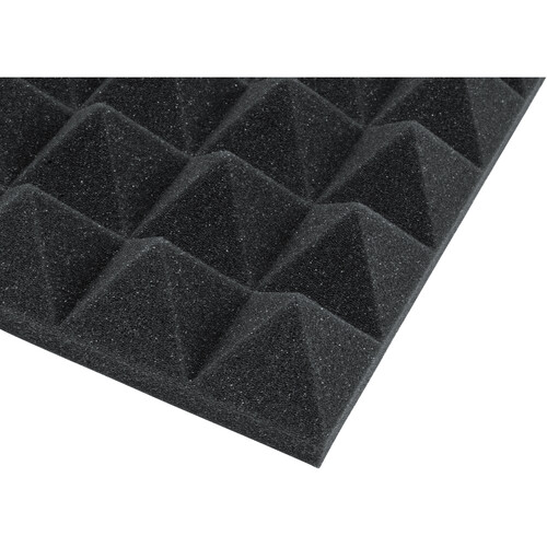Gator 12x12"Acoustic Pyramid Panel (Charcoal) 4-Pack - Gator Cases, Inc.