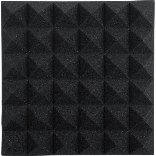 Gator 12x12"Acoustic Pyramid Panel (Charcoal) 8-Pack - Gator Cases, Inc.