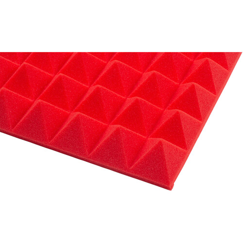 Gator 12x12"Acoustic Pyramid Panel (Red) 8-Pack - Gator Cases, Inc.