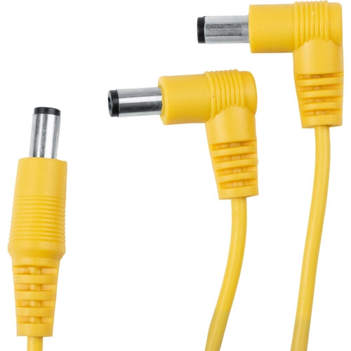 Gator Voltage Doubler Adapter Cable for Effects Pedal Power Supplies (Yellow) - Gator Cases, Inc.