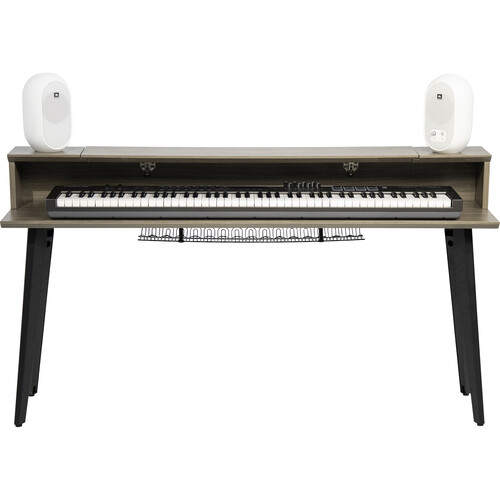 Gator Elite Furniture Series 88-Note Keyboard Table (Driftwood Gray Finish) - Gator Cases, Inc.