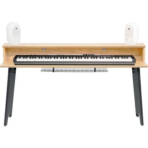 Gator Elite Furniture Series 88-Note Keyboard Table (Natural Maple Matte Finish) - Gator Cases, Inc.