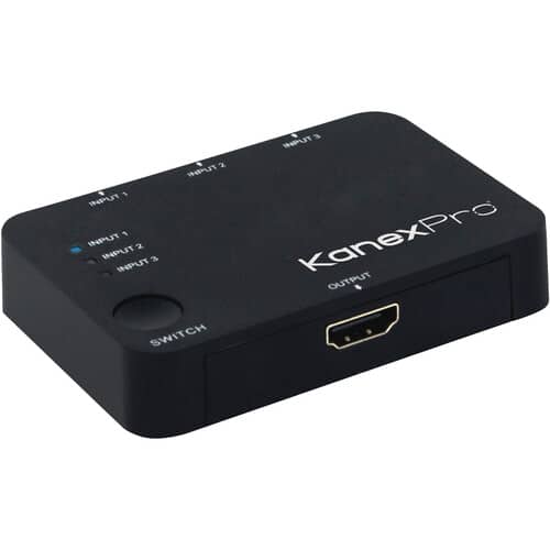 KanexPro 3x1 HDMI Switcher with 4K Support - KanexPro
