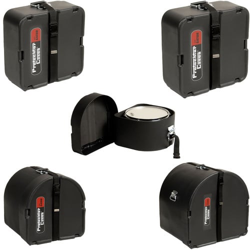 Gator GP-PCSTANDARD Classic Protechtor Series Drum Case Set (Five Cases, Black) - Gator Cases, Inc.