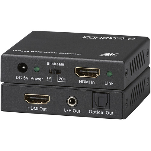 KanexPro 4K HDMI Audio De-Embedder - KanexPro