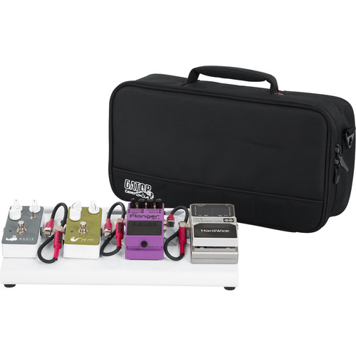 Gator Aluminum Pedalboard with Carry Case (White, Small) - Gator Cases, Inc.