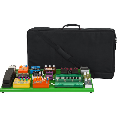 Gator Aluminum Pedalboard with Carry Case (Green, Extra Large) - Gator Cases, Inc.
