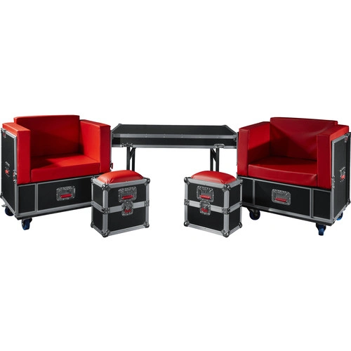 Gator Transformable Backstage Furniture Set into G-Tour Road Case - Gator Cases, Inc.