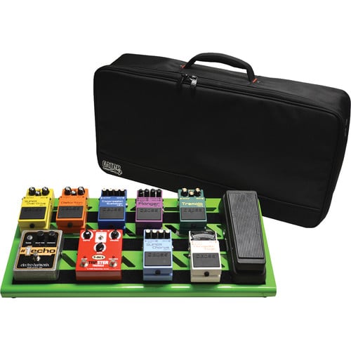 Gator Aluminum Pedalboard with Carry Case (Green, Large) - Gator Cases, Inc.