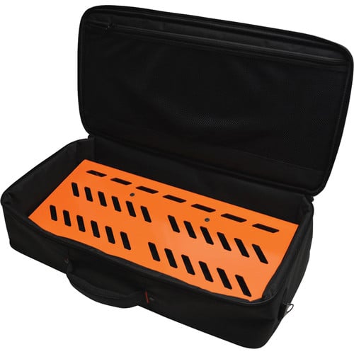Gator Aluminum Pedalboard with Carry Case (Orange, Large) - Gator Cases, Inc.