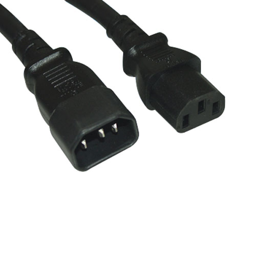 Covid PC-02-14-BLK-12 Power Cord, C13 to C14, 14 AWG, 12ft - Covid, Inc.