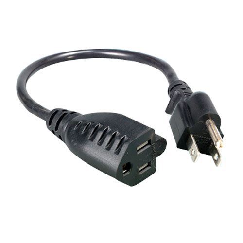 Covid PC-03-14-BLK-25 Power Cord, N5-15P to N5-15R, 14 AWG, 25ft - Covid, Inc.