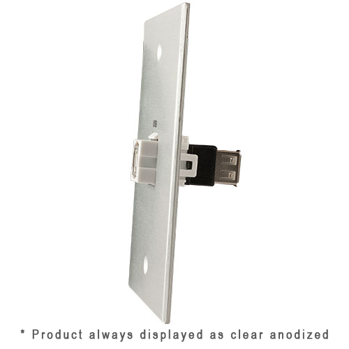 Covid W1127F-CA 1-Gang, Keystone USB-2-BA, Clear Anod - Covid, Inc.
