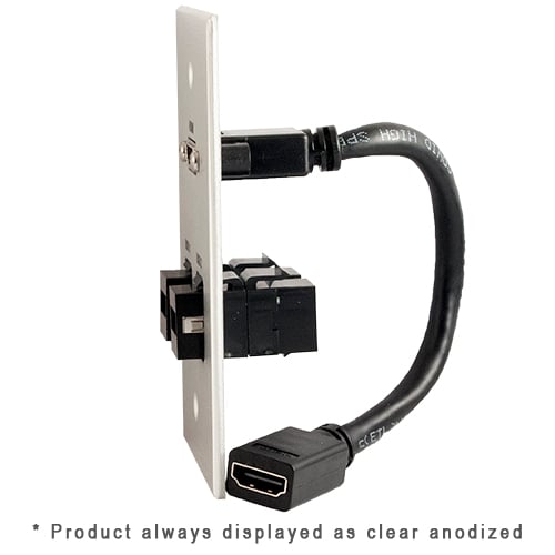 Covid W1331M-BA 1-Gang, HDMI Pigtail, (2) Keystone USB-2-AB, BA - Covid, Inc.
