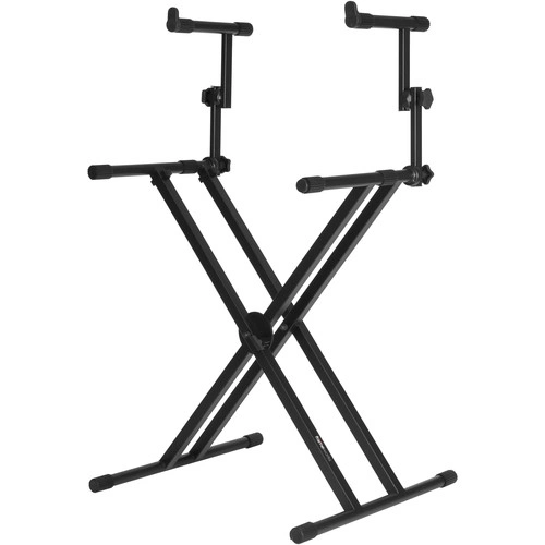 Gator Frameworks Deluxe 2-Tier X-Style Keyboard Stand (Black) - Gator Cases, Inc.