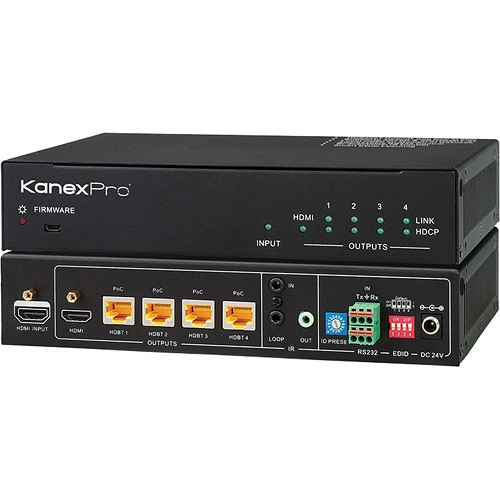 KanexPro HDBaseT 1x4 Over CAT6 Splitter - KanexPro